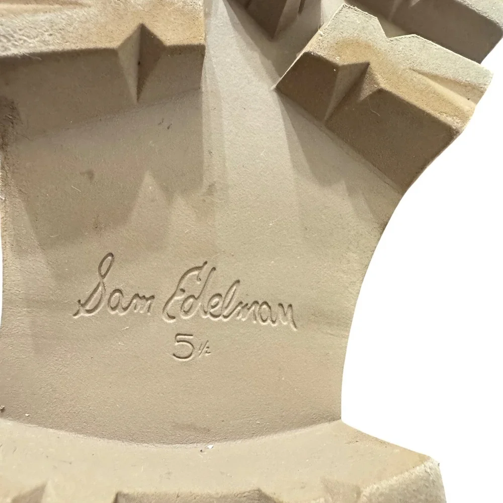 Sam Edelman Monna Lace Up Loafer Women 5.5 Brown Suede Platform Lug Sole - Picture 11 of 14